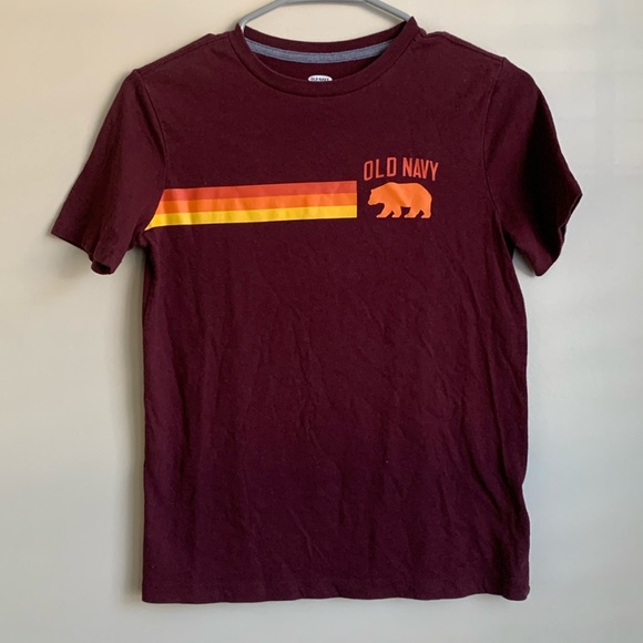 Old Navy burgundy graphic tee size large (10/12) - Picture 1 of 3